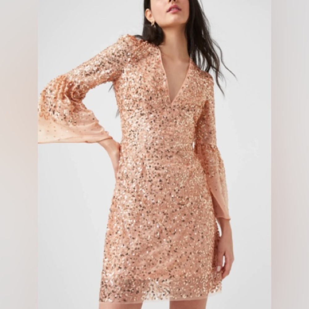 NWT French Connection Cellienne Sequin Mini Dress, Size: 2, Brand new with tags